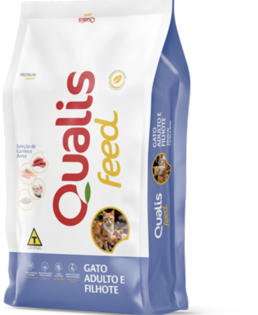 Qualis feed gatos adultos e filhotes 10 kg